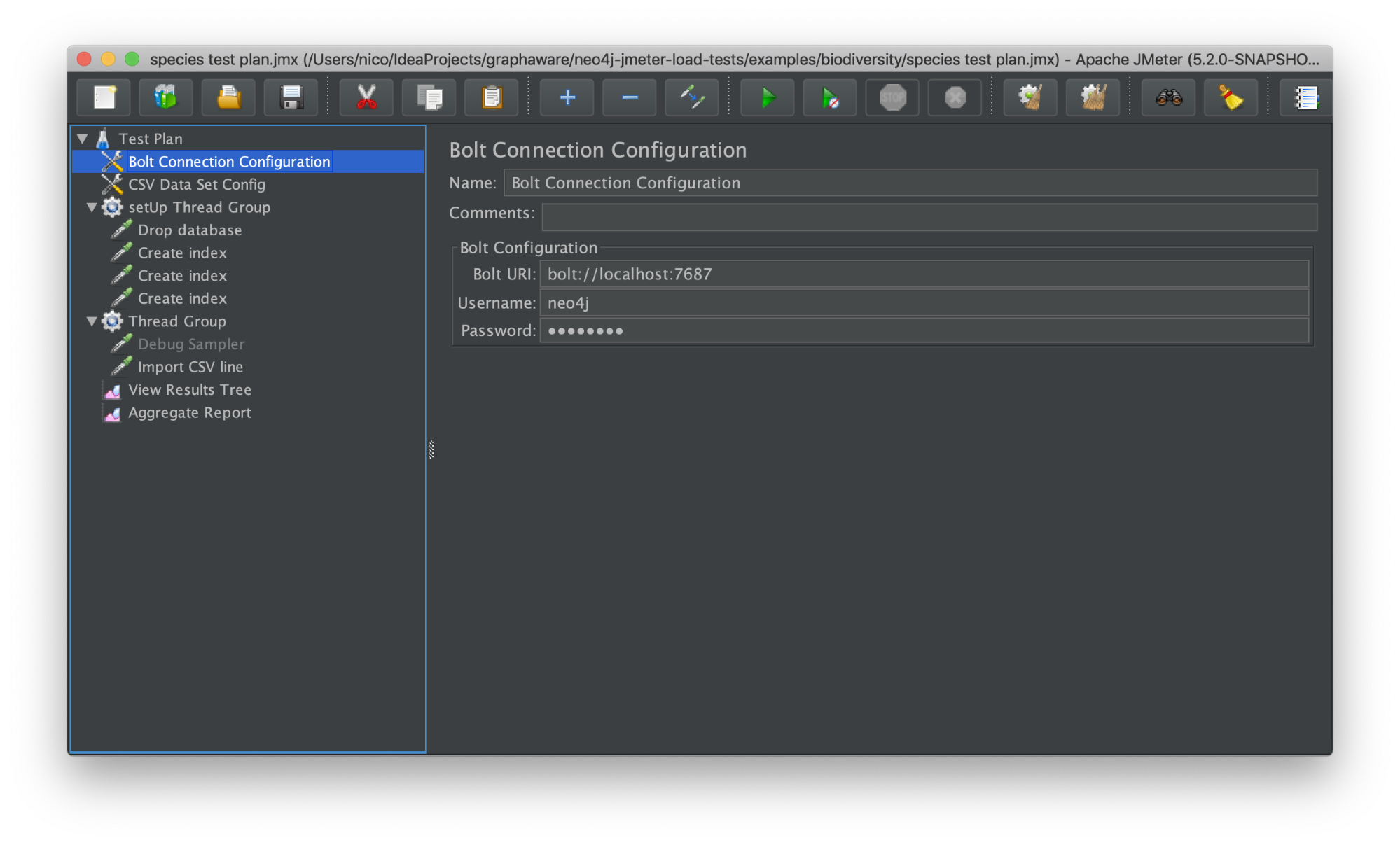 Bolt connection configuration